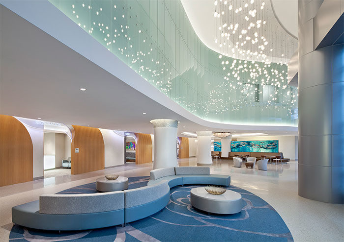 Luxury hotel lounge